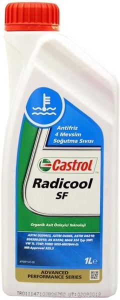 CASTROL RADİCOOL SF MAVİ ANTİFRİZ 1 LT 4 MEVSİM SOĞUTMA SIVISI