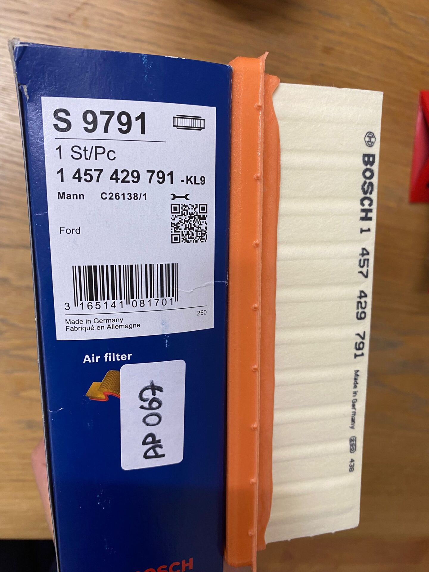 HAVA FILTRESI CHERY TIGGO8 PRO AP067 91FF 9601 AB C26138/1 LX435/1 E305L RXA4359  1457429791